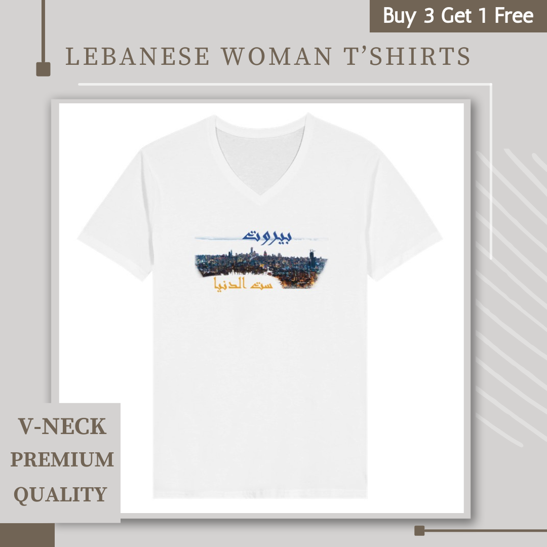 Woman V-Neck Short Sleeve Tshirt