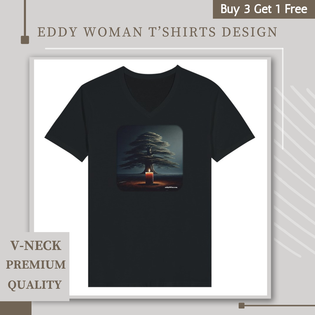 Woman V-neck T-shirts Lebanese Design