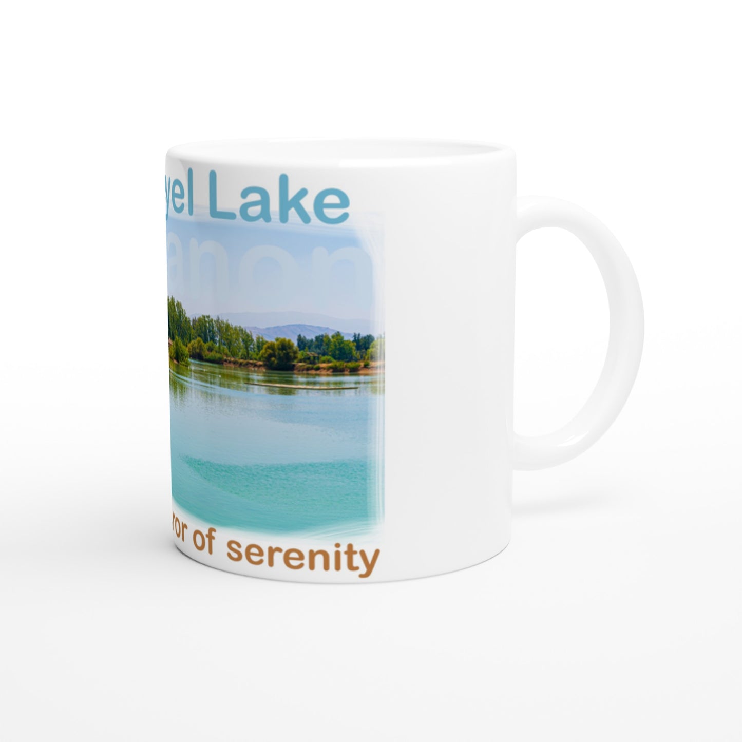 Taanayel Lake Lebanon White 11oz Ceramic Mug