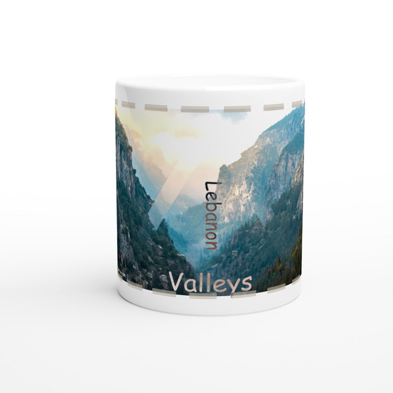 Kadicha Valley Lebanon White 11oz Ceramic Mug