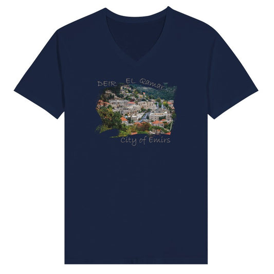 Deir El Qamar- Lebanon-  Woman Short Sleeve V-neck Premium T-shirt