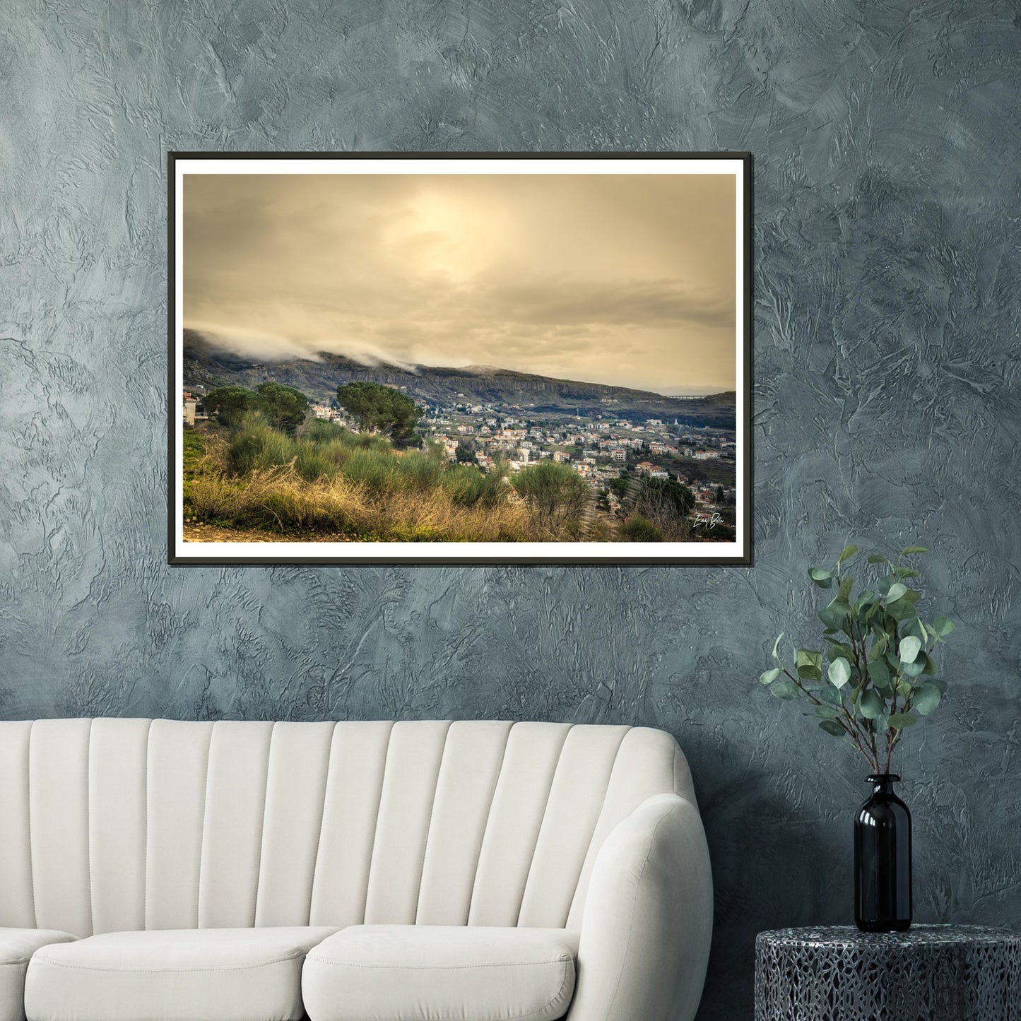 Hemena-Lebanon Classic Semi-Glossy Paper Metal Framed Poster