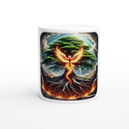 Phoenix Rising Design Ceramic Mug