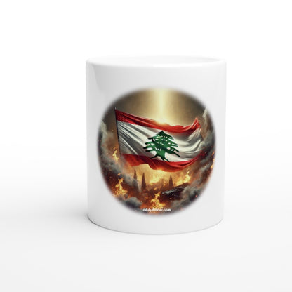 Lebanese Flag Design Ceramic Mug