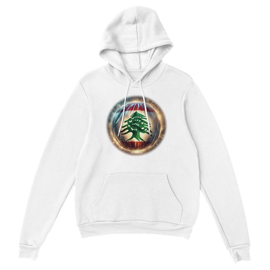 Lebanon Premium Hoodie  Unisex Design Lebanon Flag With Light