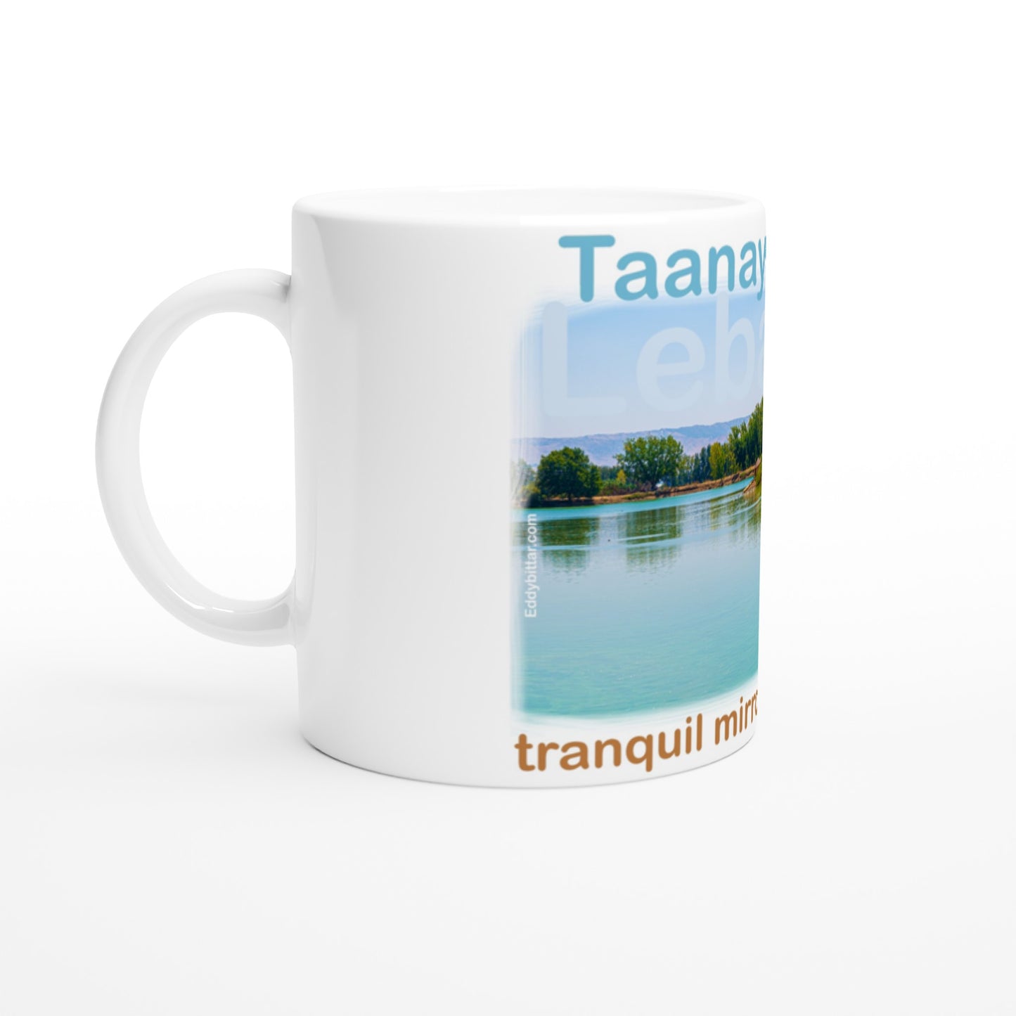 Taanayel Lake Lebanon White 11oz Ceramic Mug