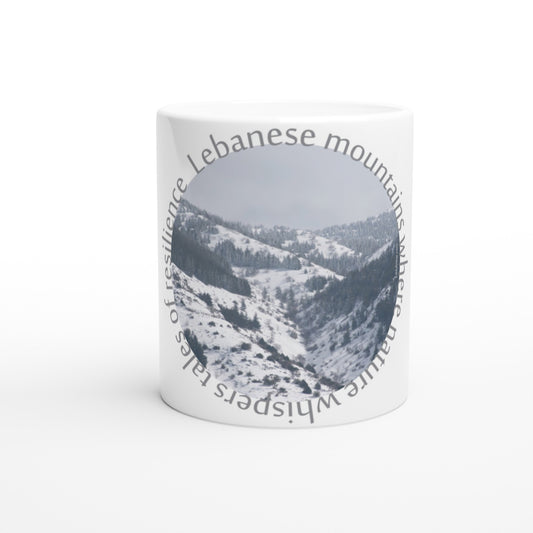 Barouk Mountains Lebanon White 11oz Ceramic Mug