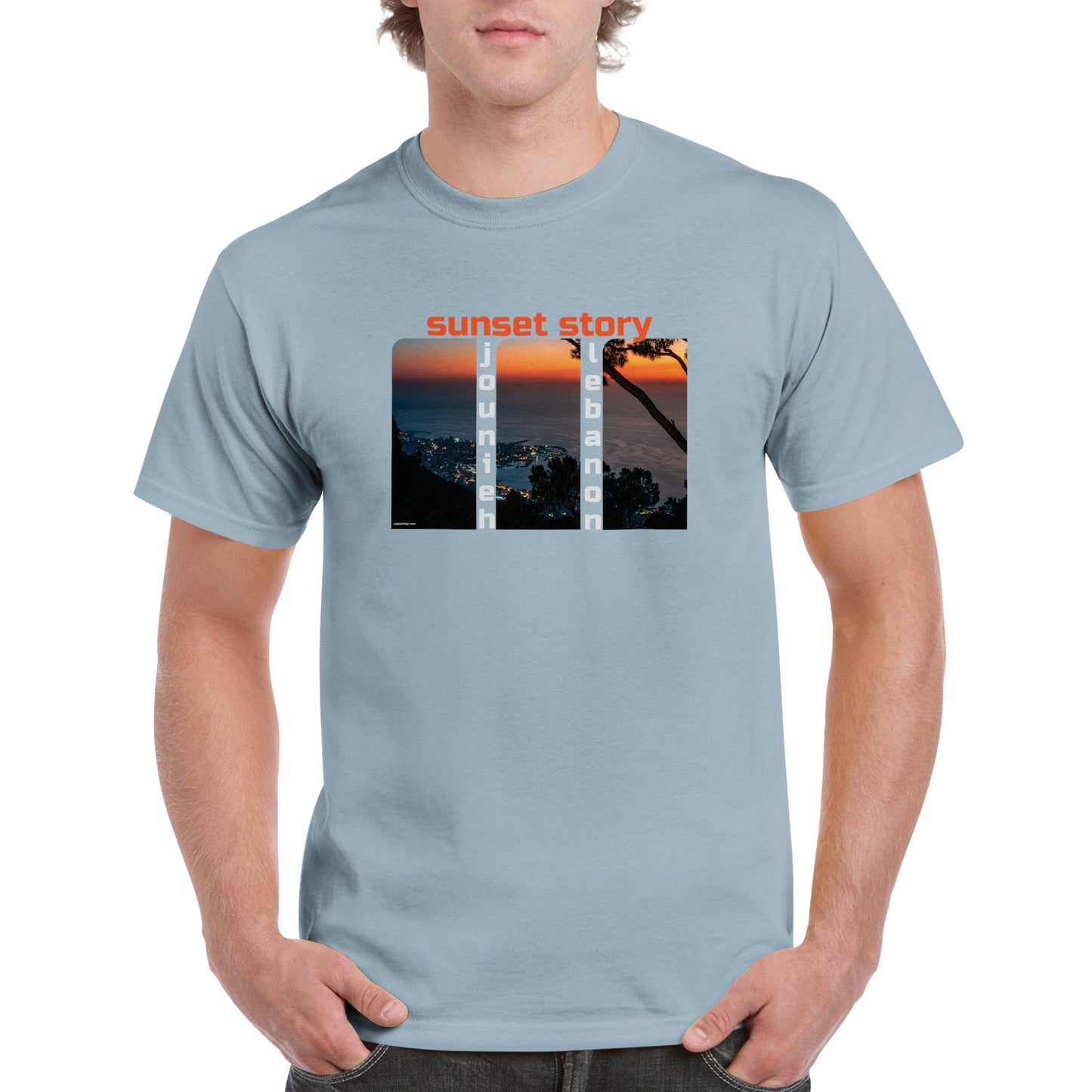 Jounieh sunset-Lebanon- Unisex Premium T-shirt