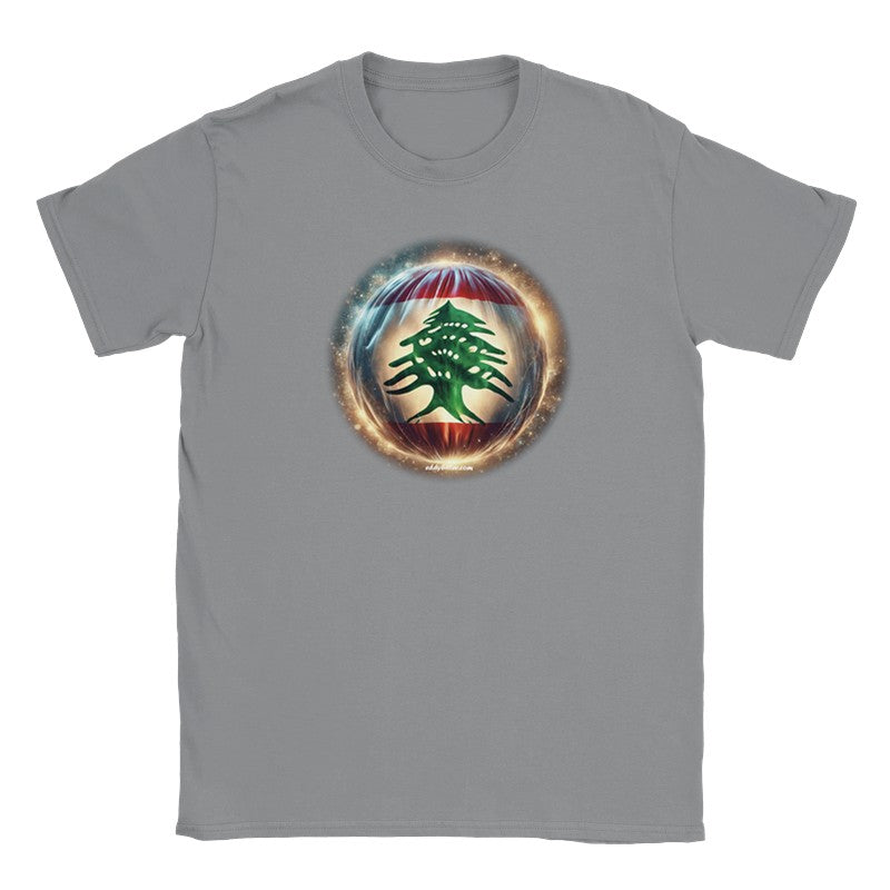 T-Shirts Lebanese Flag surrounded by Light Lebanese Design