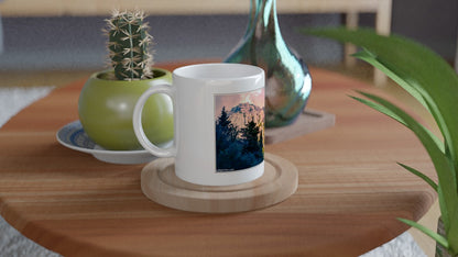 Kadicha Mountain White 11oz Ceramic Mug