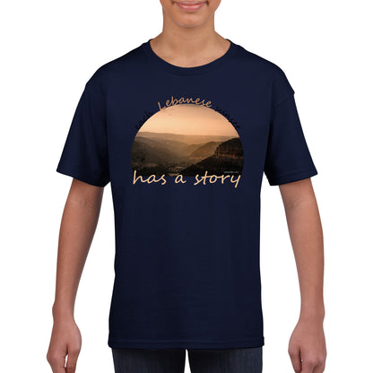 Batroun Mountains Sunset-LebanonClassic Kids Crewneck T-shirt