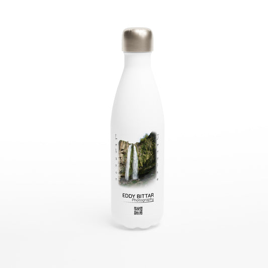 Jezzine Waterfall-Lebanon-White 17oz Stainless Steel Water Bottle