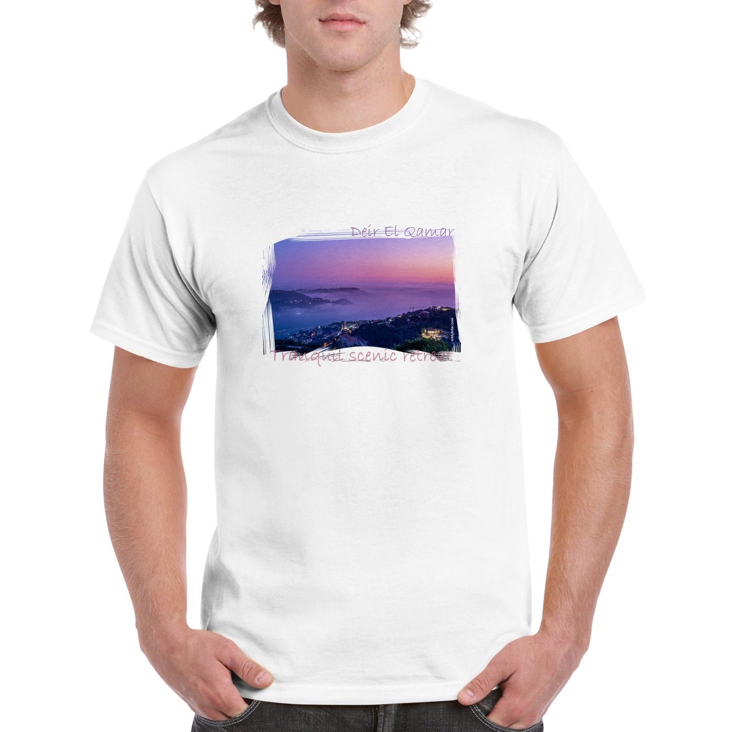 Deir El Qamar Sunset-Lebanon- Unisex Premium  T-shirt