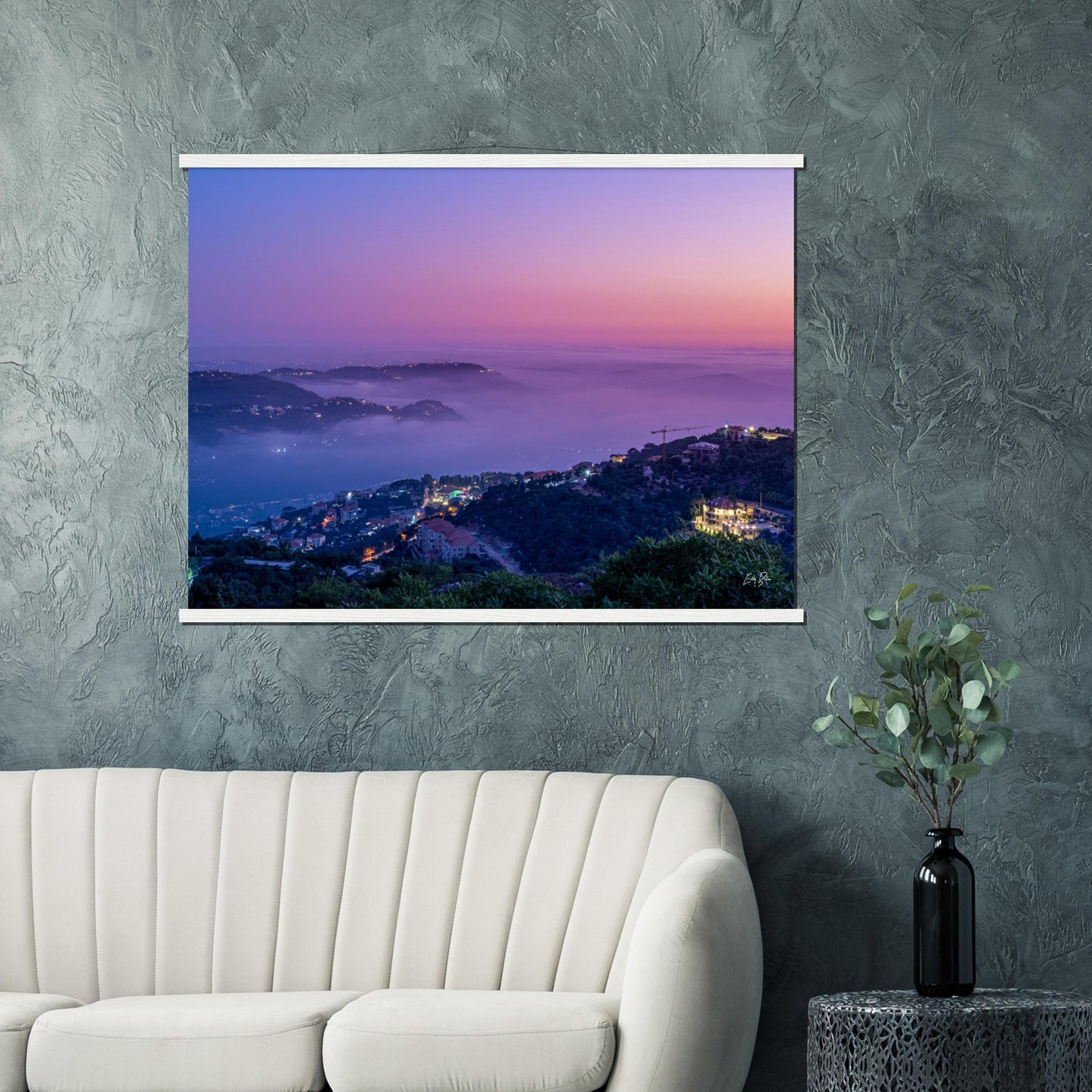 Deir El Qamar Sunset-Lebanon-Museum-Quality Matte Paper Poster with Hanger