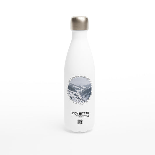 Barouk Mountains-Lebanon-White 17oz Stainless Steel Water Bottle