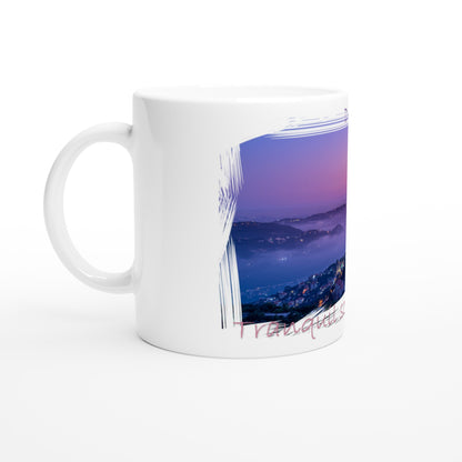 Deir El Qamar Sunset White 11oz Ceramic Mug