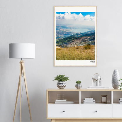 Qaraoun Lake-lebanon Museum-Quality Matte Paper Wooden Framed Poster