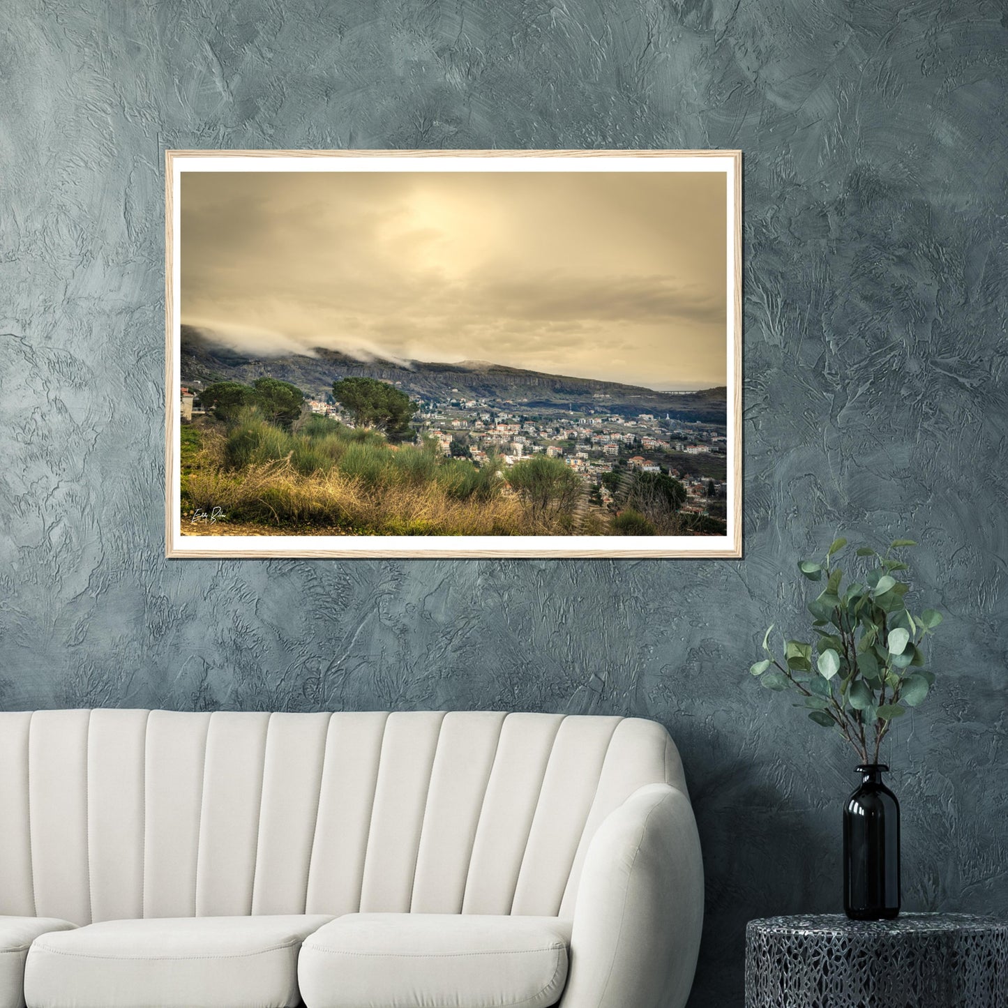 Hemena-Lebanon-Classic Semi-Glossy Paper Wooden Framed Poster