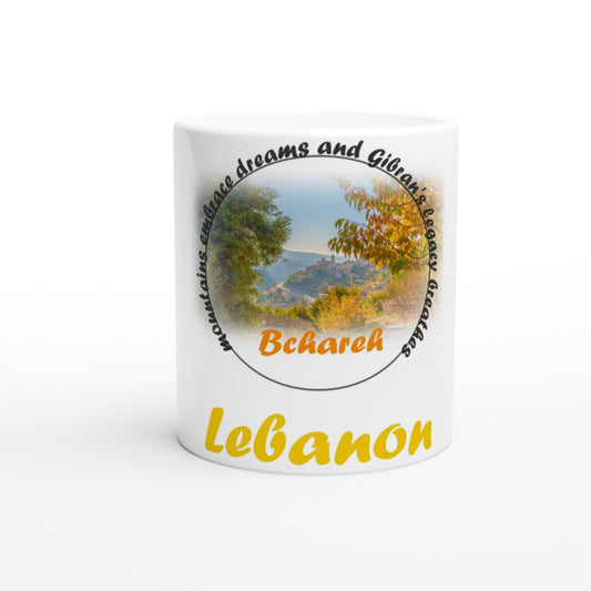Bchareh Lebanon White 11oz Ceramic Mug