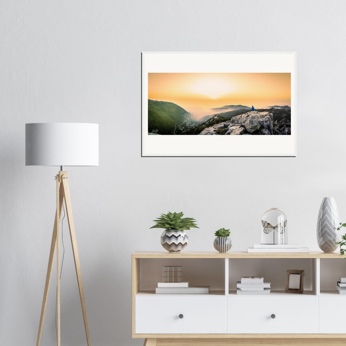 High Keserwan Mountains-lebanon Museum-Quality Matte Paper Wooden Framed Poster