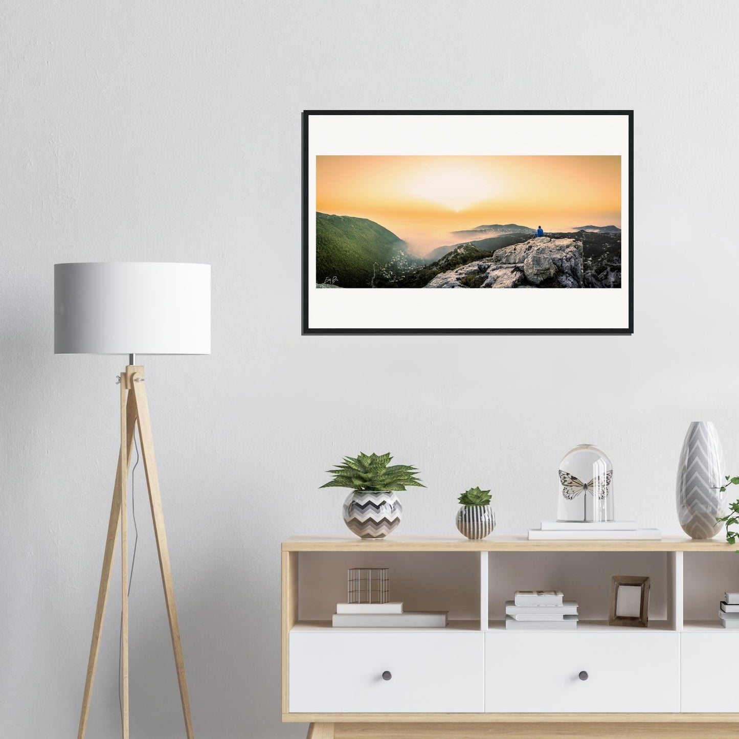 High Keserwan Mountains-lebanon Museum-Quality Matte Paper Wooden Framed Poster