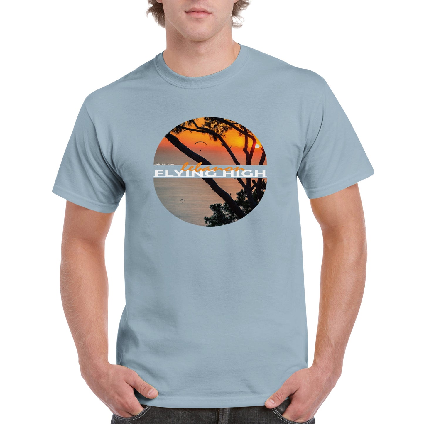 Flying High Keserwan Sunset-Lebanon-Unisex Premium T-shirt