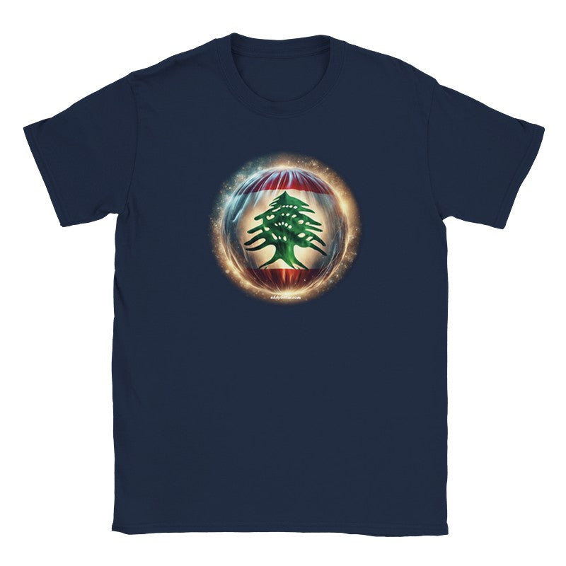 T-Shirts Lebanese Flag surrounded by Light Lebanese Design