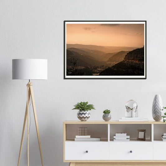 Batroun Mountains And Valleys-Lebanon-Museum-Quality Matte Paper Metal Framed Poster