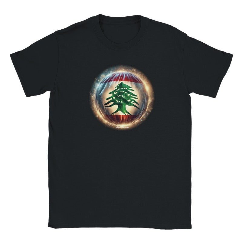 T-Shirts Lebanese Flag surrounded by Light Lebanese Design