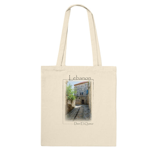 Deir El Qamar Old Roads-Lebanon-Premium Tote Bag