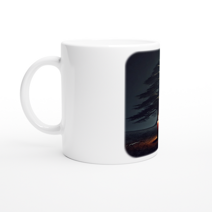 Lebanese Cedar With Candle Design Ceramic Mug