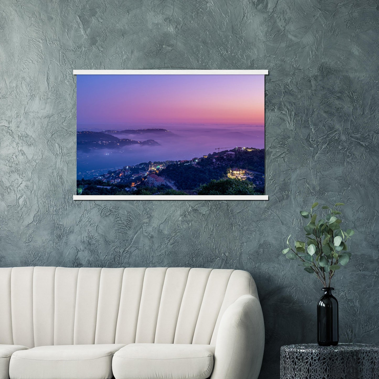 Deir El Qamar Sunset-Lebanon-Museum-Quality Matte Paper Poster with Hanger