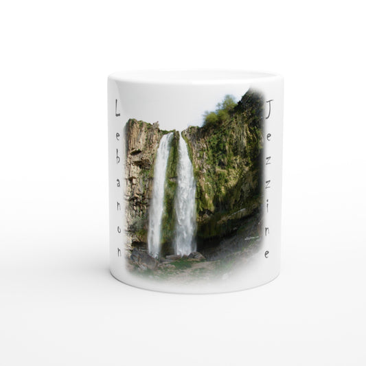 Jezzine Lebanon White 11oz Ceramic Mug