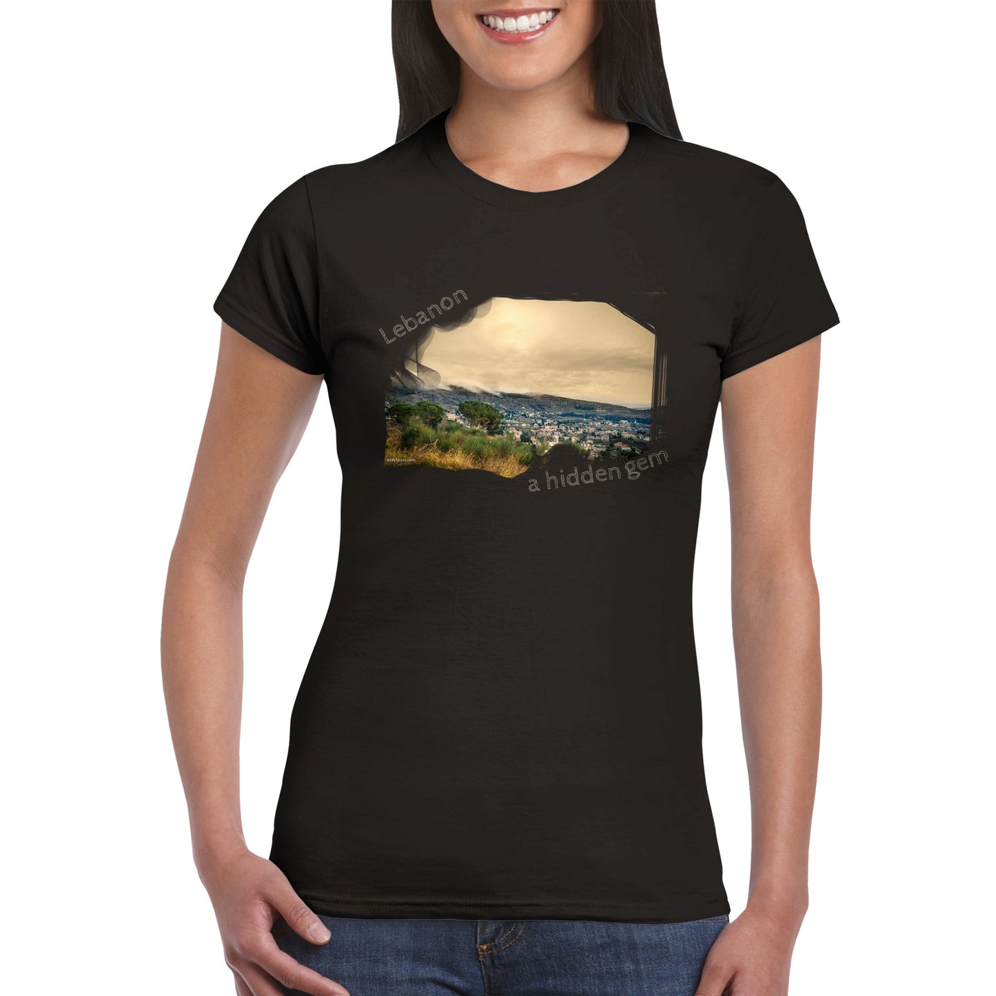 Hemena Sunset-Lebanon-Classic Womens Crewneck T-shirt