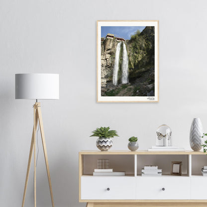 Jezzine Waterfall-lebanon Museum-Quality Matte Paper Wooden Framed Poster