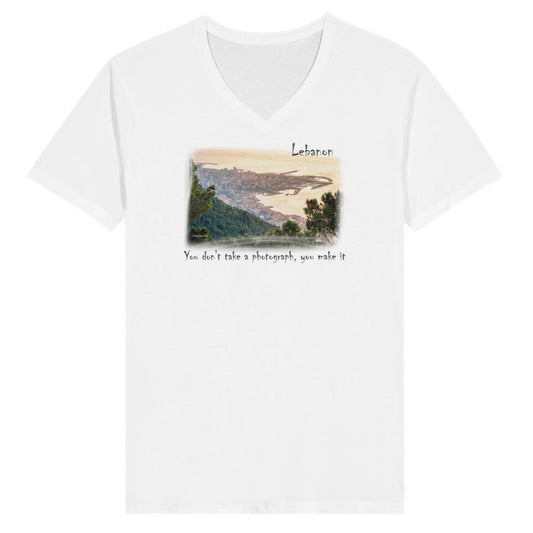 Jounieh Kaslik Bay- Lebanon-  Woman Short Sleeve V-neck Premium T-shirt