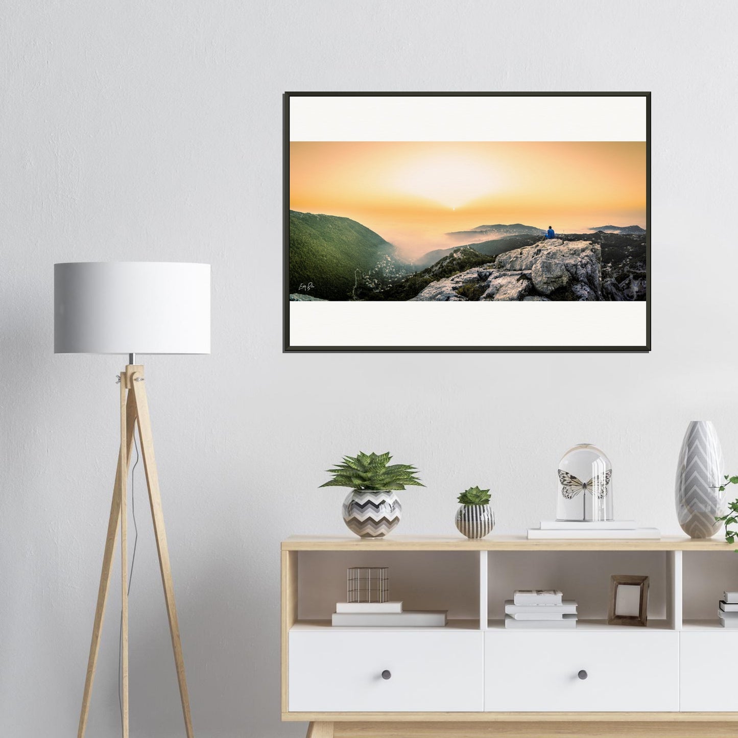 Keserwan Sunset-Lebanon-Museum-Quality Matte Paper Metal Framed Poster