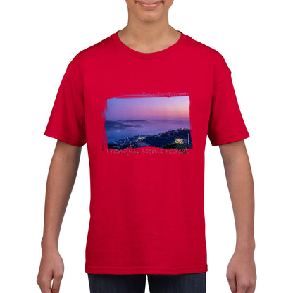 Deir El Qamar Sunset-Lebanon Classic Kids Crewneck T-shirt