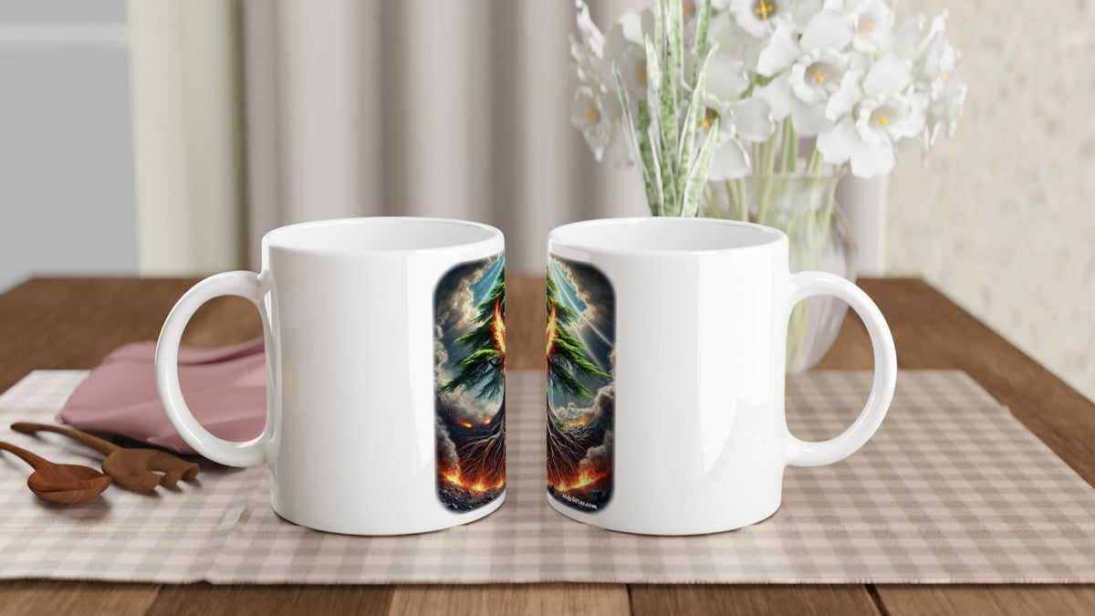 Phoenix Rising Design Ceramic Mug