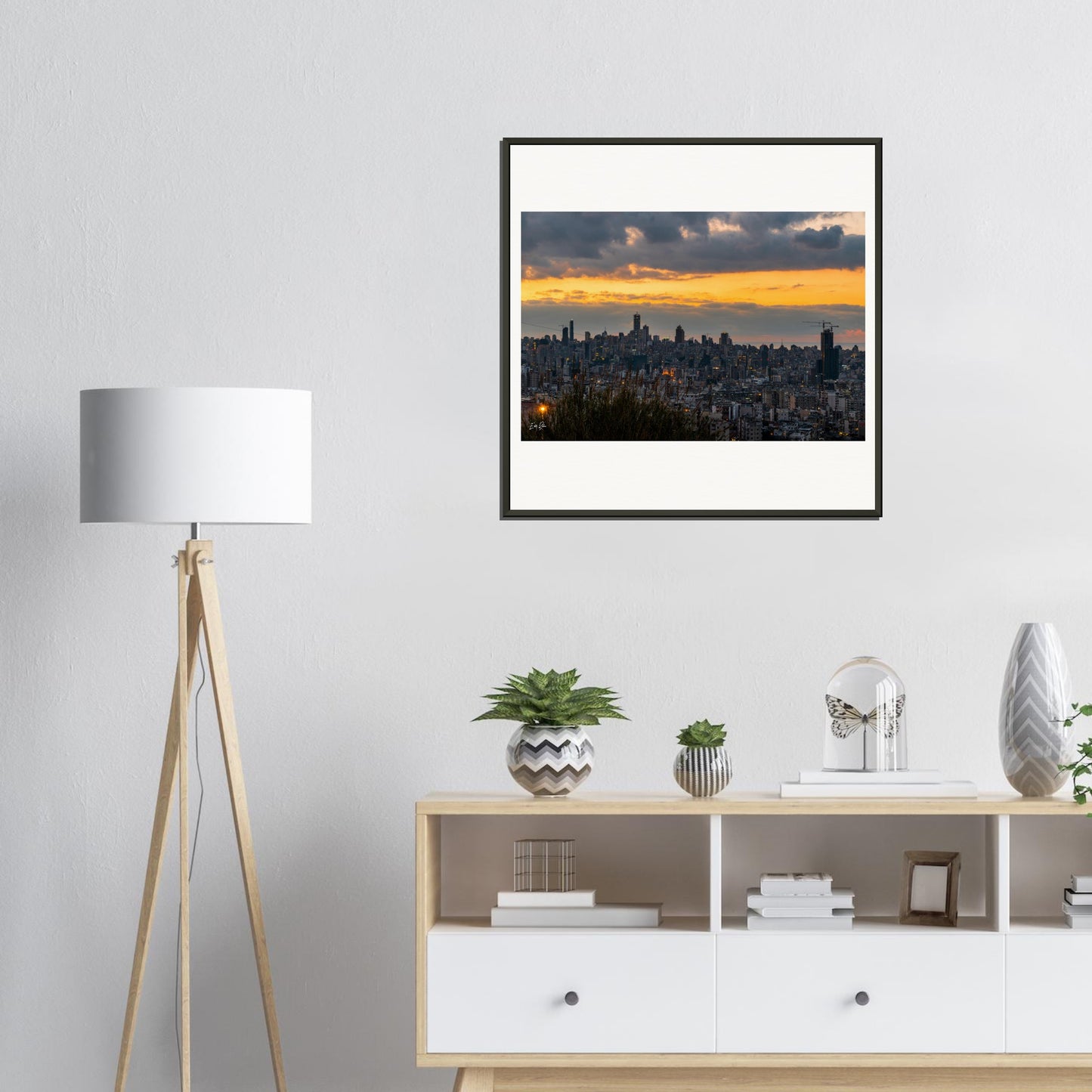 Beirut Sunset-Lebanon-Museum-Quality Matte Paper Metal Framed Poster