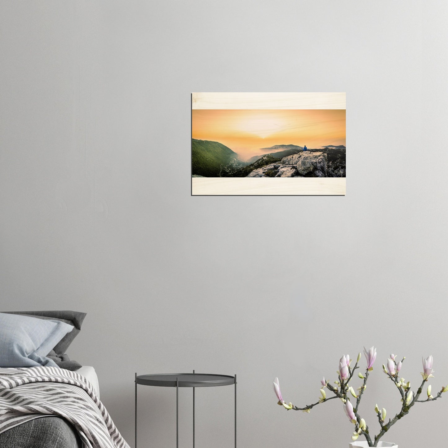 Kerserwan Pano Sunset-Lebanon-Wood Prints