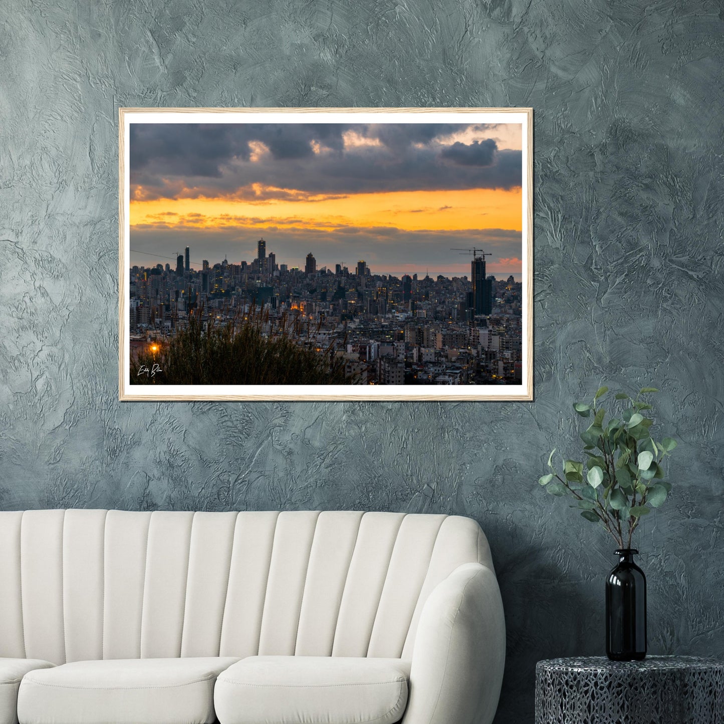 Beirut-Lebanon-Classic Semi-Glossy Paper Wooden Framed Poster