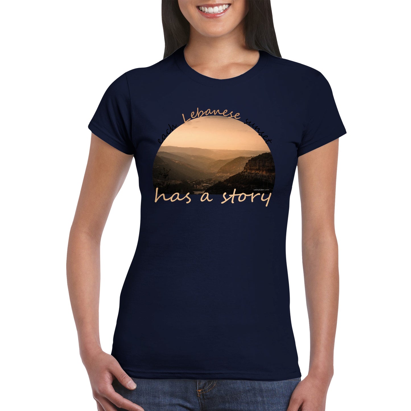 Batroun Sunset-Lebanon-Classic Womens Crewneck T-shirt