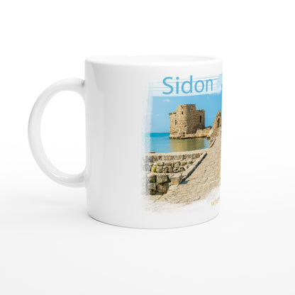 Sidon-Lebanon White 11oz Ceramic Mug