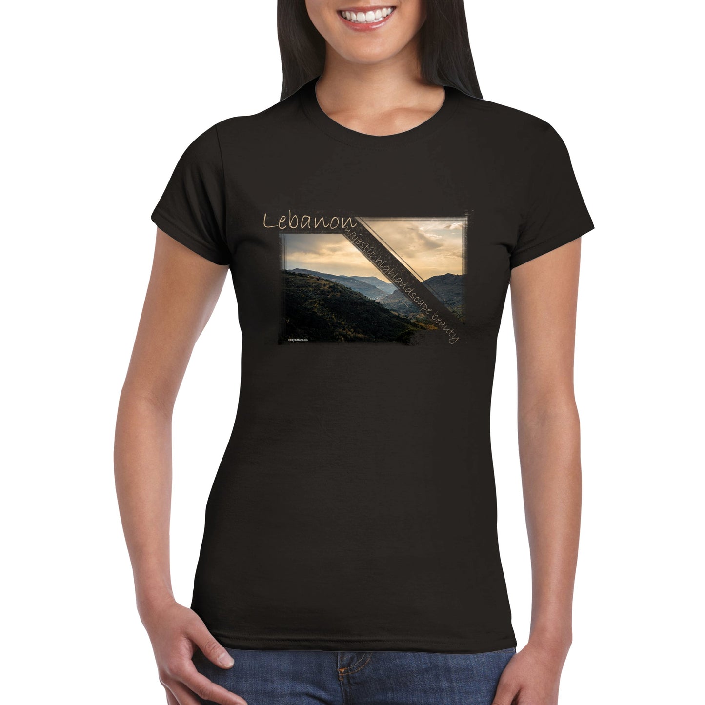 Chouf Sunset-Lebanon-Classic Womens Crewneck T-shirt