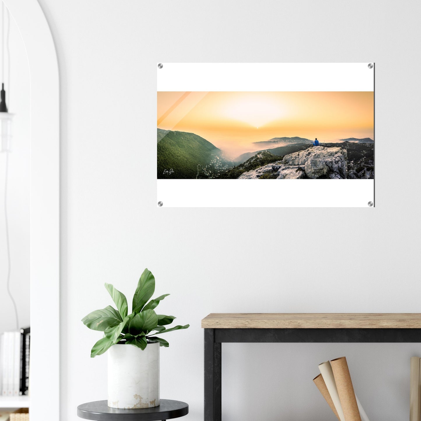 Keserwan Sunset Pano-Lebanon-Acrylic Print