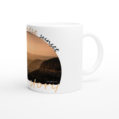 Batroun Mountains White 11oz Ceramic Mug