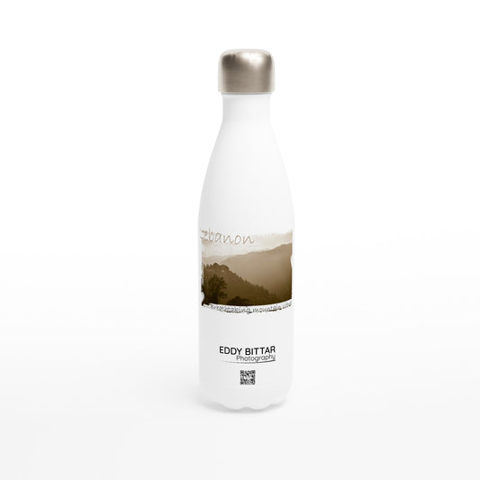 Beit El Dine-Lebanon-White 17oz Stainless Steel Water Bottle