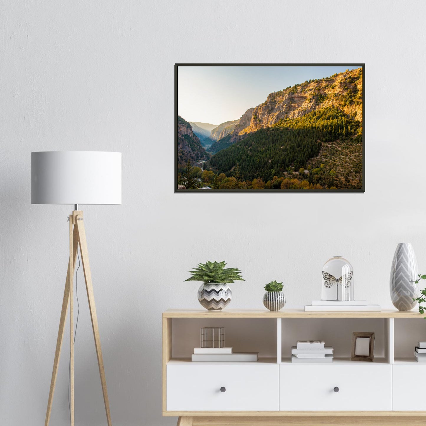 Kadicha Valley-Lebanon-Museum-Quality Matte Paper Metal Framed Poster