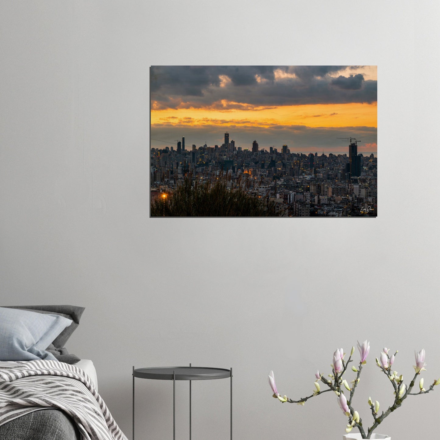 Beirut Sunset-Lebanon-Wood Prints